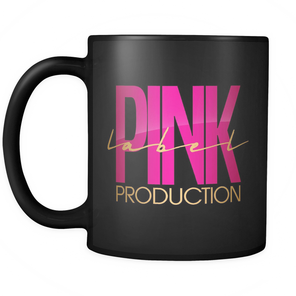 Pink Label Black Coffee Mug