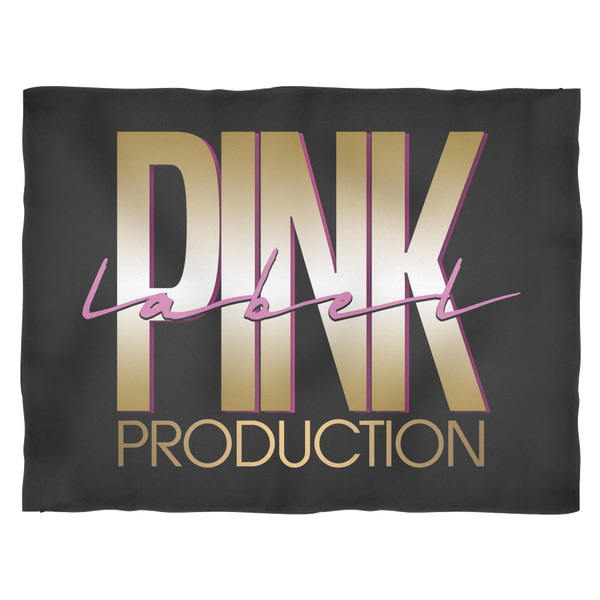 Pink Label Logo Invernt Fleece Blanket